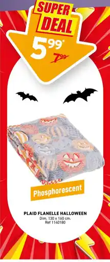 Trafic PLAID FLANELLE HALLOWEEN offre