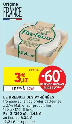 Intermarché Le brebiou des pyrénées offre