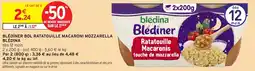 Intermarché Blédîner bol ratatouille macaroni mozzarella blédina offre