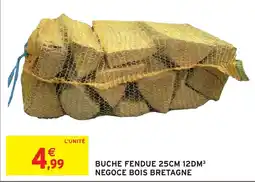 Intermarché Buche fendue 25cm 12dm³ negoce bois bretagne offre