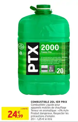 Intermarché Combustible 20l 1er prix offre