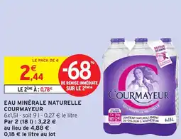 Intermarché Eau minérale naturelle courmayeur offre