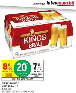 Intermarché Bière blonde kingsbrau offre