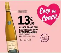 E.Leclerc ALSACE GRAND CRU KAEFFERKOPF AOP* GEWURZTRAMINER offre