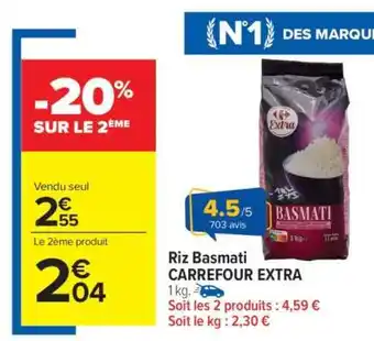 Carrefour Market Riz Basmati CARREFOUR EXTRA offre
