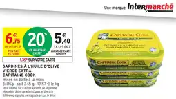 Intermarché Sardines à l'huile d'olive vierge extra capitaine cook offre