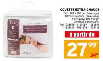 Trafic Couette extra-chaude offre
