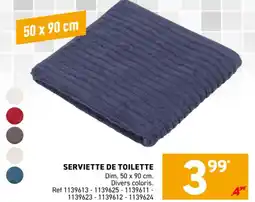 Trafic SERVIETTE DE TOILETTE offre