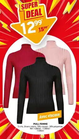 Trafic Pull femme offre
