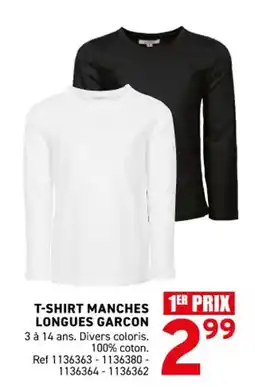 Trafic T-shirt manches longues garcon offre