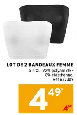 Trafic Lot de 2 bandeaux femme offre