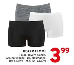 Trafic Boxer femme offre