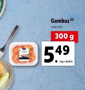 Lidl Gambas offre