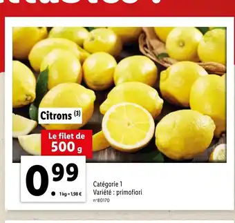 Lidl Citrons offre