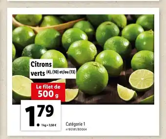 Lidl Citrons Verts offre