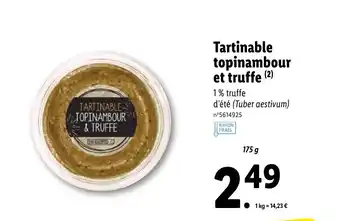 Lidl Tartinable Topinambour Et Truffe offre