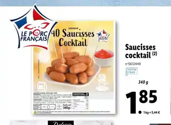 Lidl Saucisses Cocktail offre