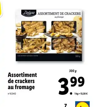 Lidl Assortiment De Crackers Au Fromage offre