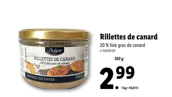 Lidl Rillettes De Canard offre