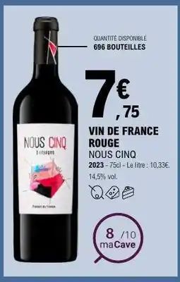 E.Leclerc NOUS CINQ offre