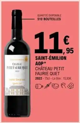 E.Leclerc Saint Émilion Aop offre