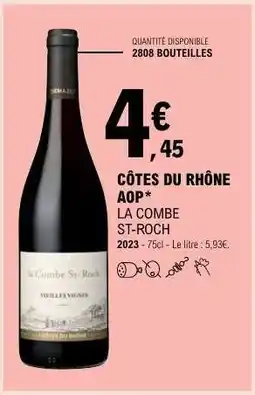 E.Leclerc Côtes Du Rhône Aop offre