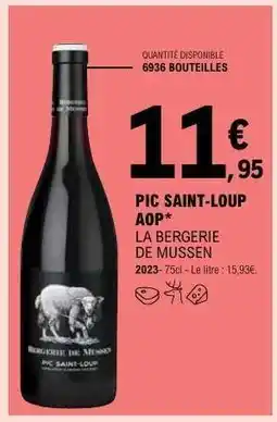 E.Leclerc Pic Saint Loup Aop offre