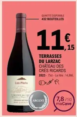 E.Leclerc TERRASSES DU LARZAC CHÂTEAU DES CRÈS RICARDS offre