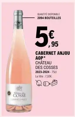 E.Leclerc CABERNET ANJOU AOP offre
