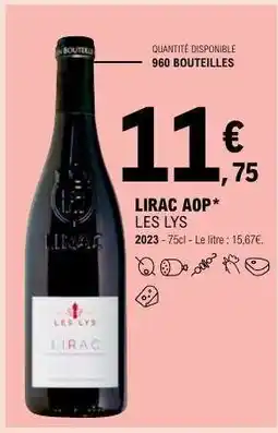 E.Leclerc LIRAC AOP LES LYS offre