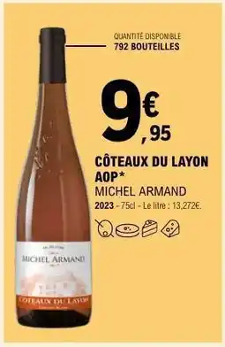 E.Leclerc Coteaux Du Layon Aop offre