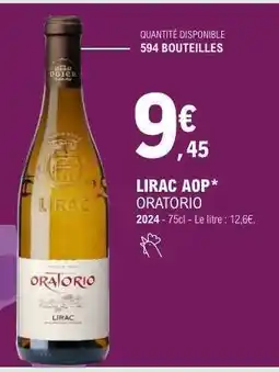E.Leclerc LIRAC AOP ORATORIO offre