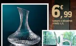 E.Leclerc CARAFE À DÉCANTER STRIÉE 1,7L offre