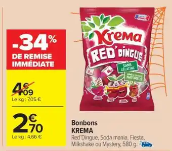 Carrefour Market BONBONS KREMA offre