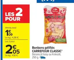Carrefour Market Bonbons gélifiés CARREFOUR CLASSIC’ offre