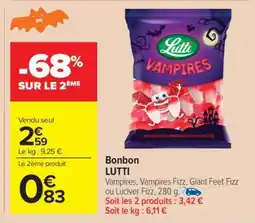 Carrefour Market Bonbon LUTTI offre