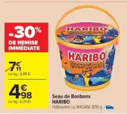 Carrefour Market Seau de Bonbons HARIBO offre