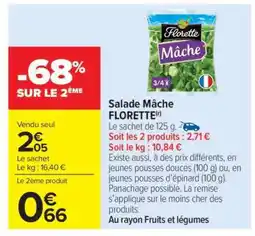 Carrefour Market Salade mâche FLORETTE offre