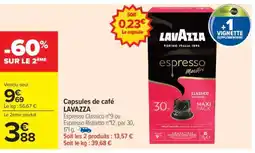 Carrefour Market CAPSULES DE CAFÉ LAVAZZA offre