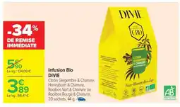 Carrefour Market Infusion bio DIVIE offre