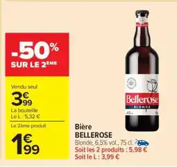 Carrefour Market BIERE BELLEROSE offre