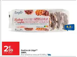 Carrefour Market GAUFRES DE LIÈGE offre