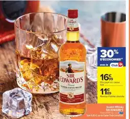 Carrefour Market Scotch Whisky SIR EDWARD'S offre