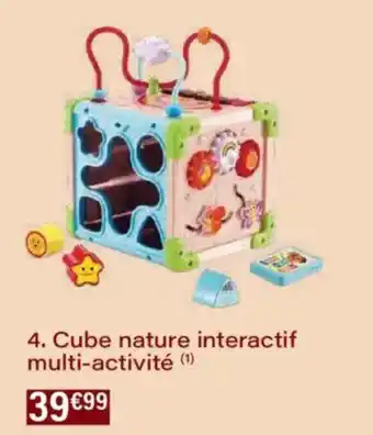 Monoprix Cube nature interactif multi-activité offre