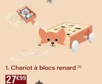 Monoprix Chariot à blocs renard offre