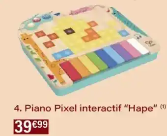 Monoprix Piano pixel interactif hape offre
