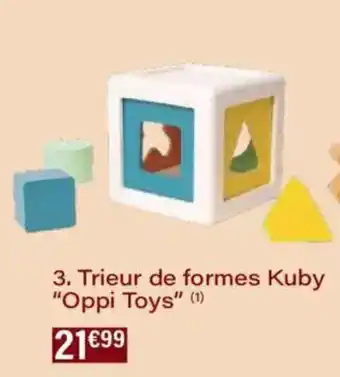 Monoprix Trieur de formes kuby oppi toys offre
