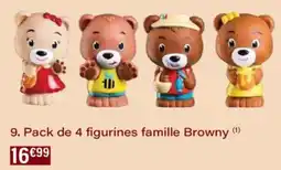 Monoprix Pack de 4 figurines famille browny offre