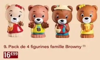 Monoprix Pack de 4 figurines famille browny offre