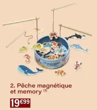 Monoprix Pêche magnétique et memory offre